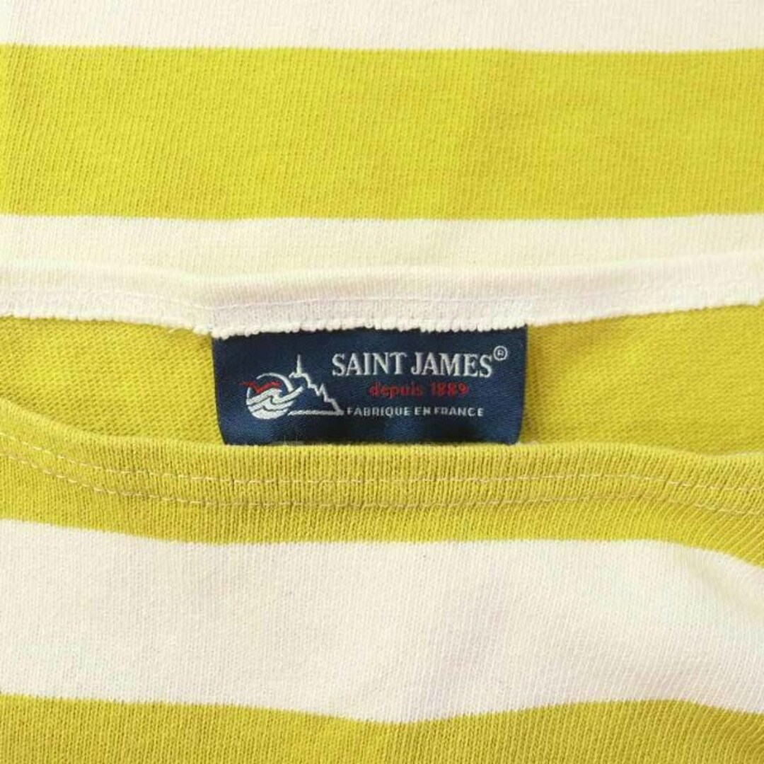 セントジェームス バスクシャツ カットソー 半袖 ボーダー柄 XXS 白 黄 3