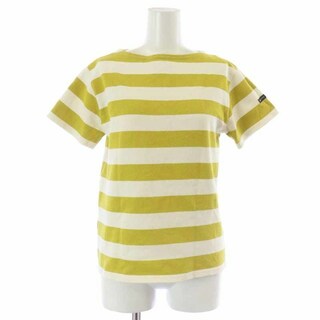 セントジェームス バスクシャツ カットソー 半袖 ボーダー柄 XXS 白 黄