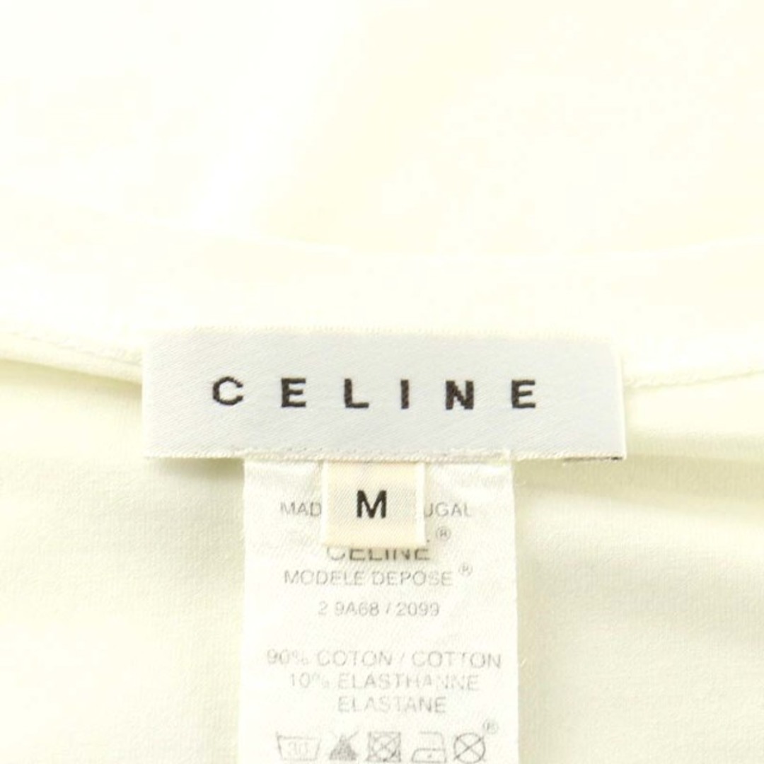 セリーヌ CELINE ヴィンテージ Tシャツ カットソー 半袖 ロゴ M 白