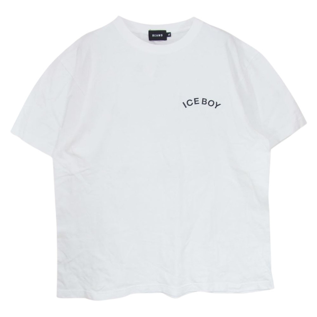 約67cm身幅BEAMS ビームス Ｔシャツ × PAPERBOY ペーパーボーイ ICE アイス ロゴ Tシャツ ホワイト系 XL