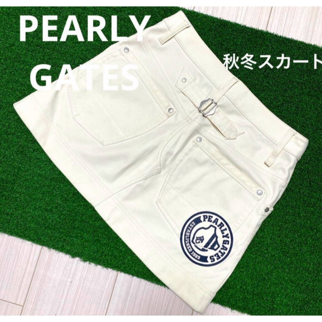 PEARLY GATES(パーリーゲイツ)のパーリーゲイツ　スカート　裏起毛　サイズ0 スポーツ/アウトドアのゴルフ(ウエア)の商品写真