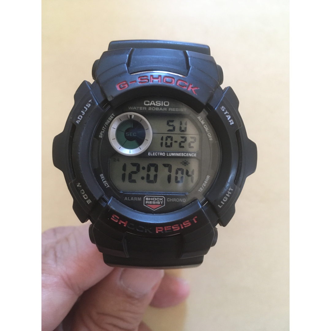 G-SHOCK(ジーショック)の【稼動品】CASIO G-SHOCK G-2000 ブラック メンズの時計(腕時計(デジタル))の商品写真