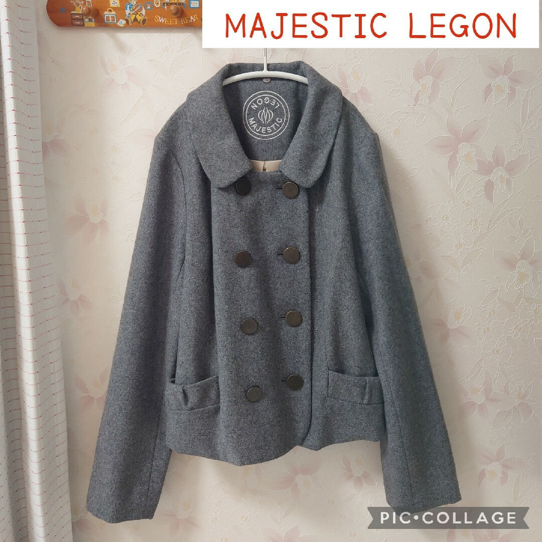 MAJESTIC LEGON(マジェスティックレゴン)のMAJESTIC LEGON(マジェスティックレゴン)ピーコート レディースのジャケット/アウター(ピーコート)の商品写真