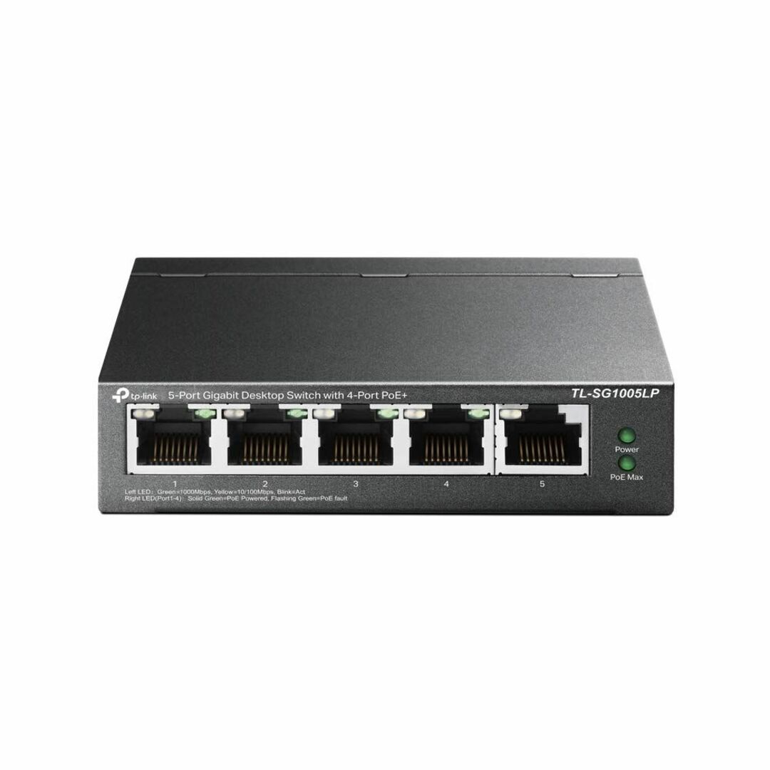 【スタイル:1.)4*PoE+40W_パターン:単品】TP-Link スイッチンPC周辺機器