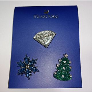 スワロフスキー(SWAROVSKI)のSwarovskiノベルティ　非売品ブローチ　ピンバッジ(ブローチ/コサージュ)