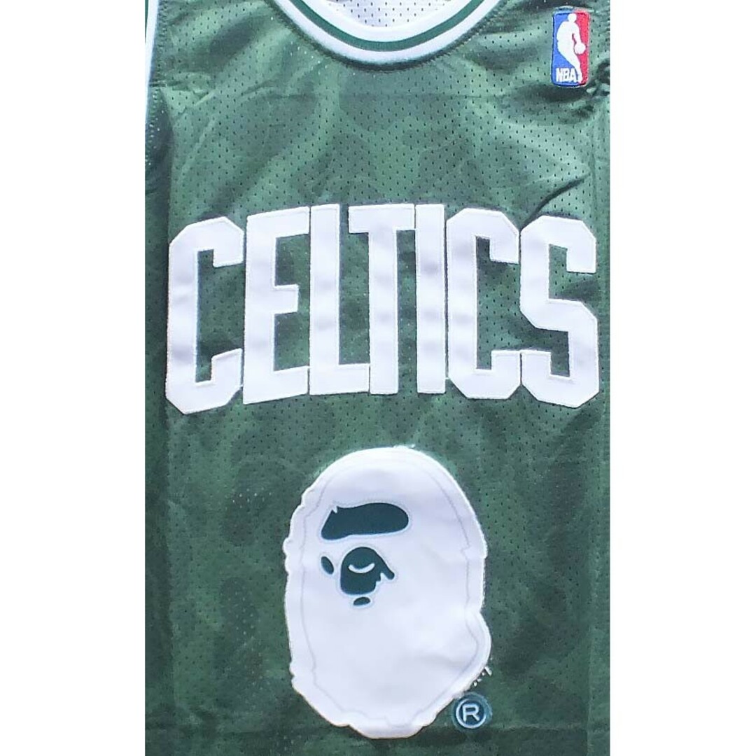 新品☆セルティックス☆緑M93番☆BAPE☆NBA☆バスケユニフォーム