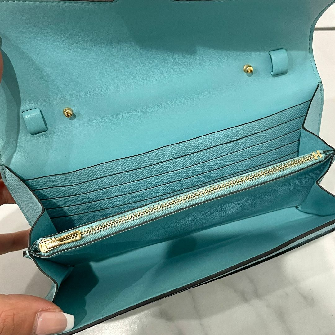 Hermes - エルメス コンスタンスロング トゥーゴー エプソン ブルー