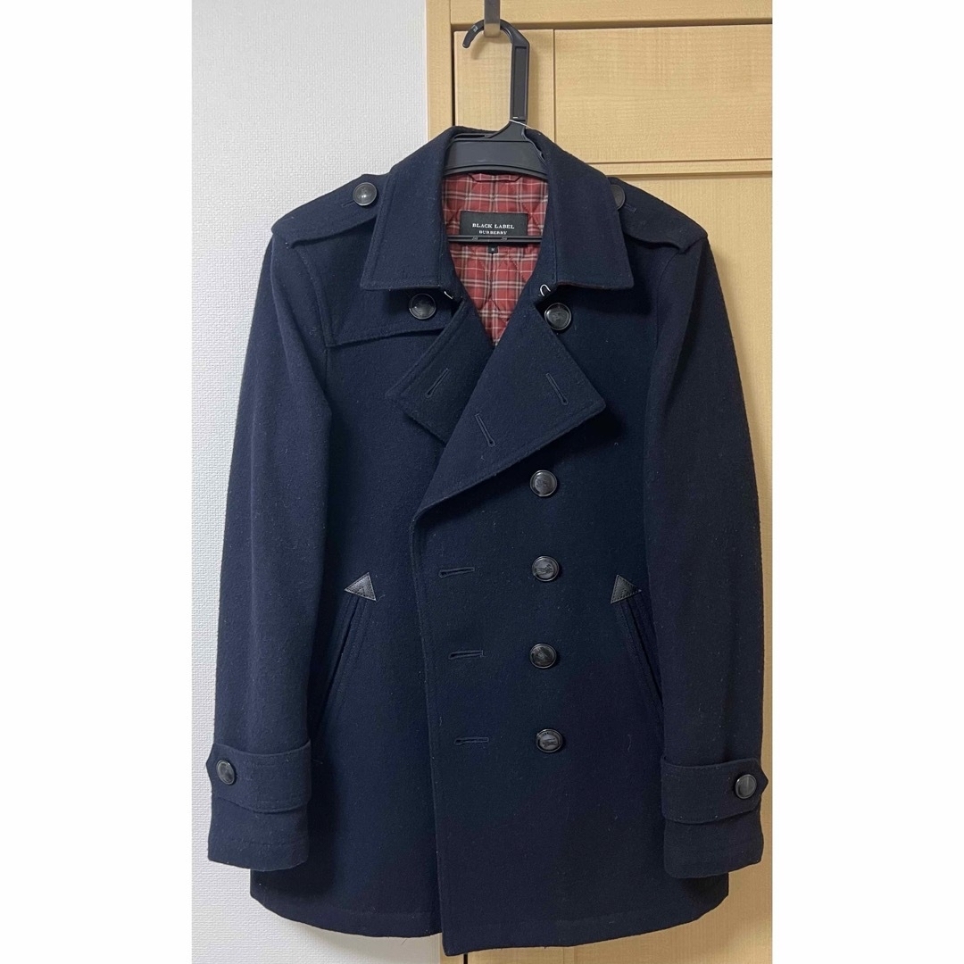 BURBERRY BLACK LABEL(バーバリーブラックレーベル)のBlack Label Burberry メンズ ピーコート ネイビー メンズのジャケット/アウター(ピーコート)の商品写真