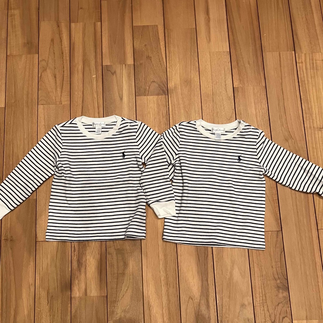 Ralph Lauren(ラルフローレン)のラルフローレン　ワッフルTシャツ　2枚セット キッズ/ベビー/マタニティのベビー服(~85cm)(Ｔシャツ)の商品写真