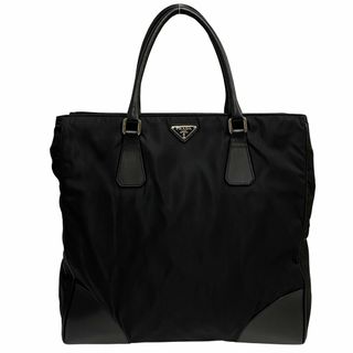 PRADA プラダ トートバッグ ネイビー ナイロン トライアングルロゴ イタリア製 シルバー金具  54440