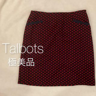 【極美品】TALBOTS タルボット スカート 水玉 レッド