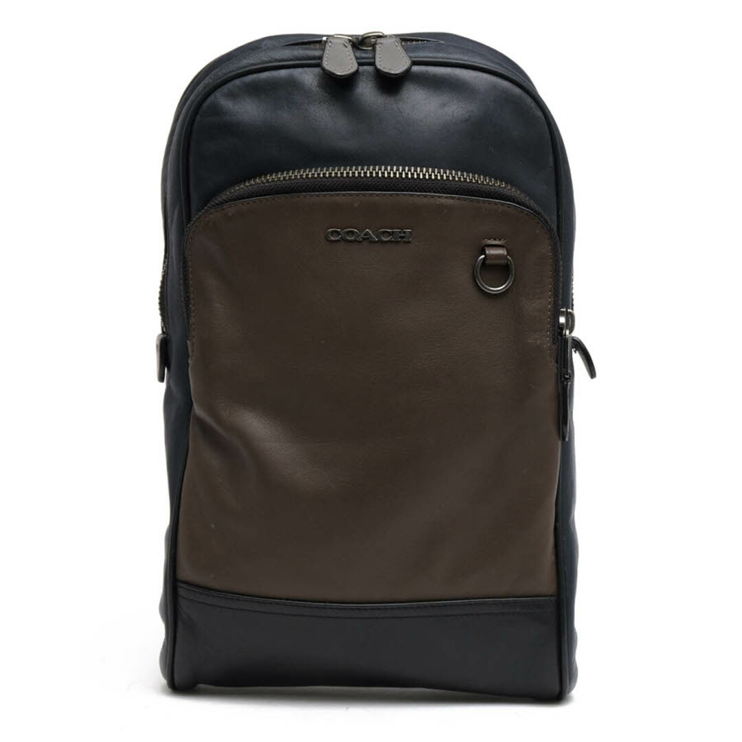 コーチ／COACH バッグ ショルダーバッグ 鞄 メンズ 男性 男性用レザー 革 本革 ネイビー 紺  6771 GRAHAM PACK ボディバッグ