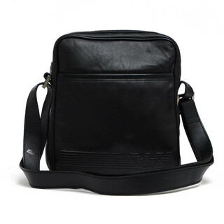 アルマーニ(Armani)のアルマーニ／EMPORIO ARMANI バッグ ショルダーバッグ 鞄 メンズ 男性 男性用レザー 革 本革 ブラック 黒  YEM553 YCB72 イーグルロゴ ボディバッグ メッセンジャーバッグ(ボディーバッグ)