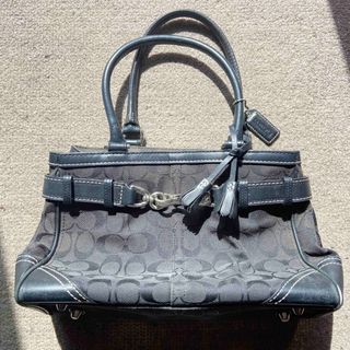 コーチ(COACH)のcoach /コーチ  ハンドバッグ 黒(ハンドバッグ)