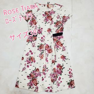 Rose Tiara - 【Rose Tiara】大きいサイズ＊シフォンワンピース フレア