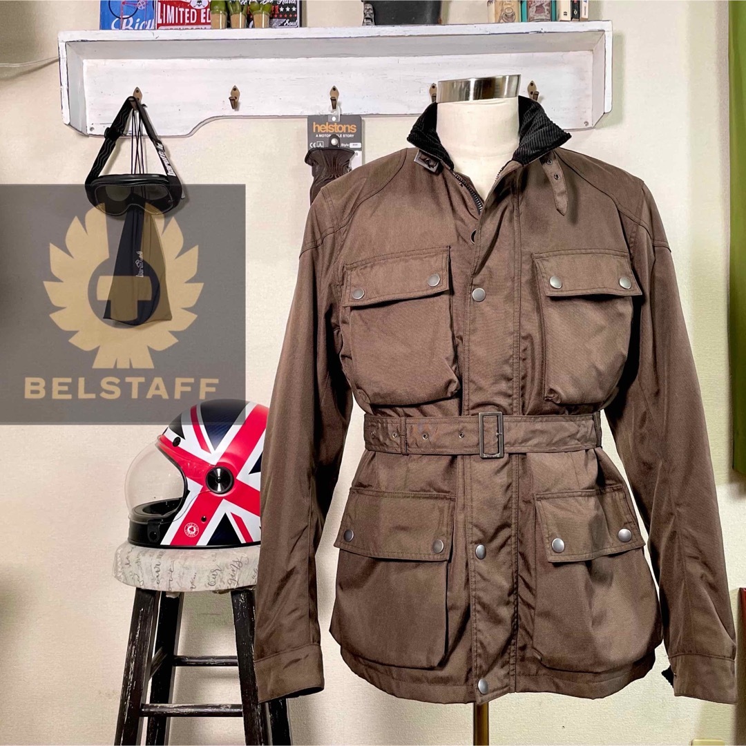 BELSTAFF(ベルスタッフ)の☆BELSTAFF ウインタージャケット ブラウン/L（3XL相当） 自動車/バイクのバイク(装備/装具)の商品写真