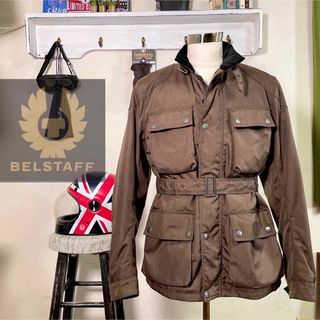 ベルスタッフ(BELSTAFF)の☆BELSTAFF ウインタージャケット ブラウン/L（3XL相当）(装備/装具)