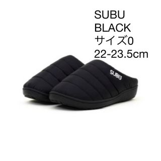 スブ(SUBU)のSUBU スブ　BLACK サイズ0 22-23.5cm(サンダル)