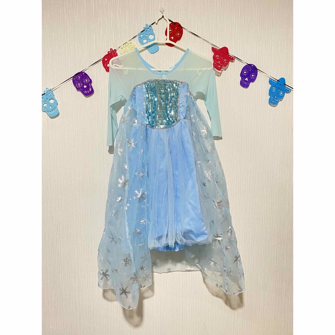 Disney(ディズニー)のエルサドレス♡120cm キッズ/ベビー/マタニティのキッズ服女の子用(90cm~)(ドレス/フォーマル)の商品写真