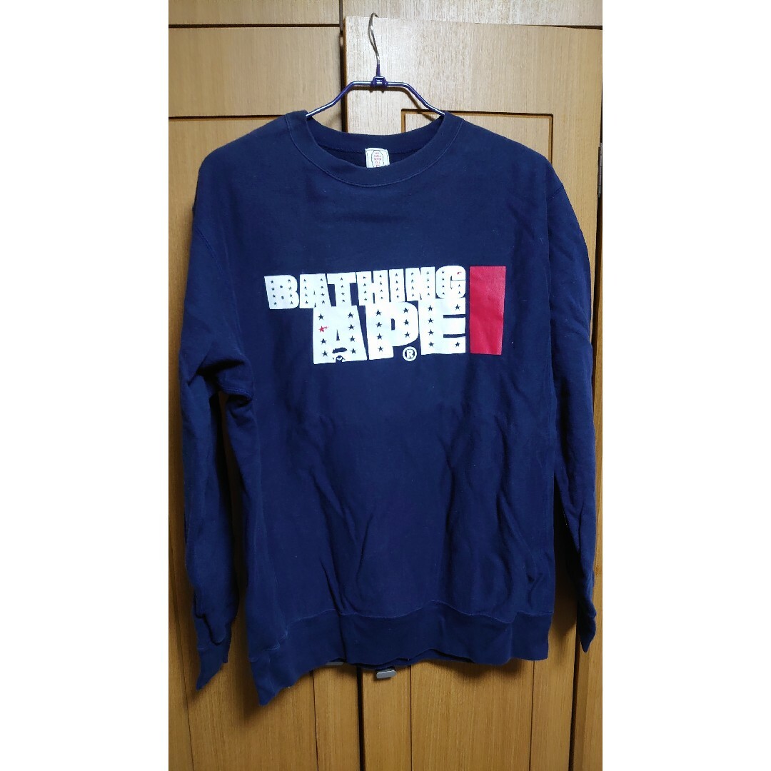 A BATHING APE(アベイシングエイプ)の激レア 初期BAPEのスウェット 古着 メンズのトップス(スウェット)の商品写真