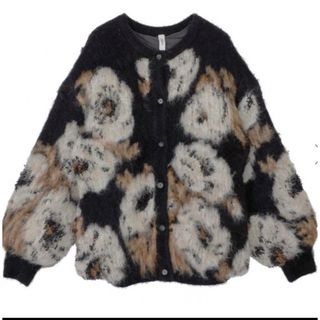 ameri VERONICA JACQUARD KNIT CARDIGAN