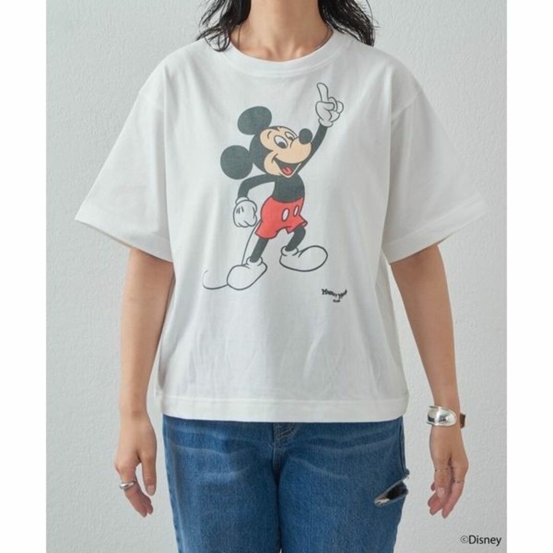 Disney(ディズニー)の定価4950円 新品　【ミッキーマウス】プリントTee２　ヴィンテージTシャツ レディースのトップス(Tシャツ(半袖/袖なし))の商品写真
