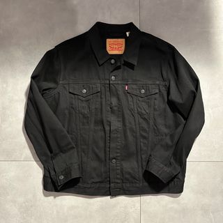 リーバイス(Levi's)のlevi's トラッカージャケット XL デニムジャケット Gジャン ブラック(Gジャン/デニムジャケット)