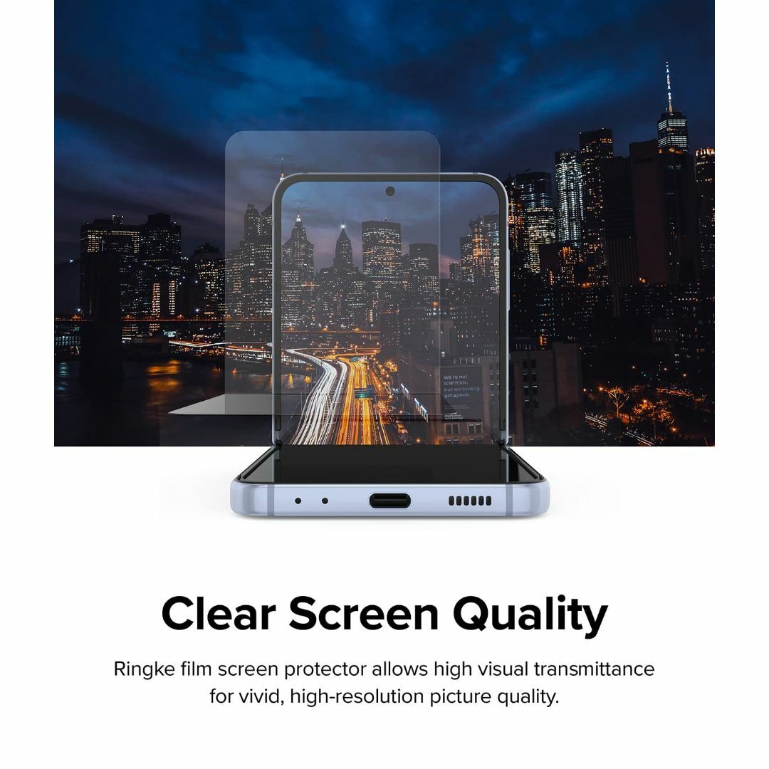 【数量限定】【2枚】【Ringke】Galaxy Z Flip4 フィルム do スマホ/家電/カメラのスマホアクセサリー(その他)の商品写真