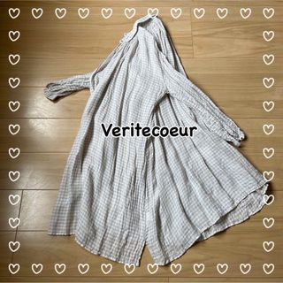 Veritecoeur - veritecoeur ヴェリテクール スクエア チュニック 藍色