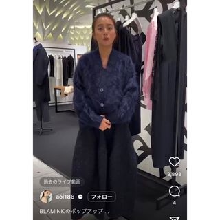 BLAMINK ブラミンク ウールナイロンシルク チェックショートスリーブ