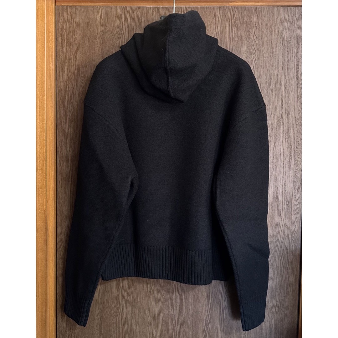 Maison Martin Margiela(マルタンマルジェラ)の黒M新品 AMI Paris アミ グラフィック ニット パーカー セーター メンズのトップス(ニット/セーター)の商品写真