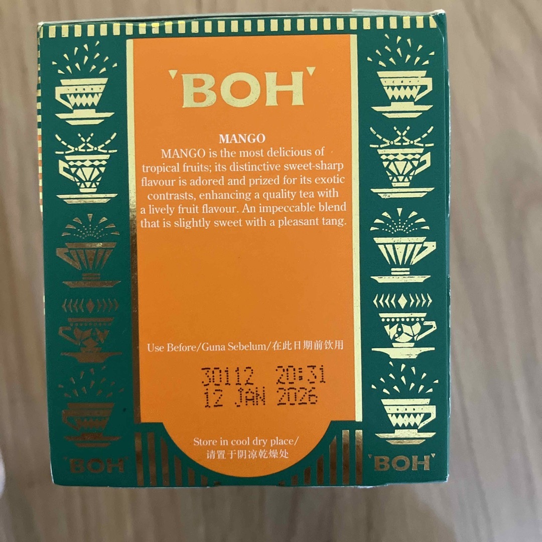 BOH(ボー)のBOH 紅茶　マンゴー 食品/飲料/酒の飲料(茶)の商品写真