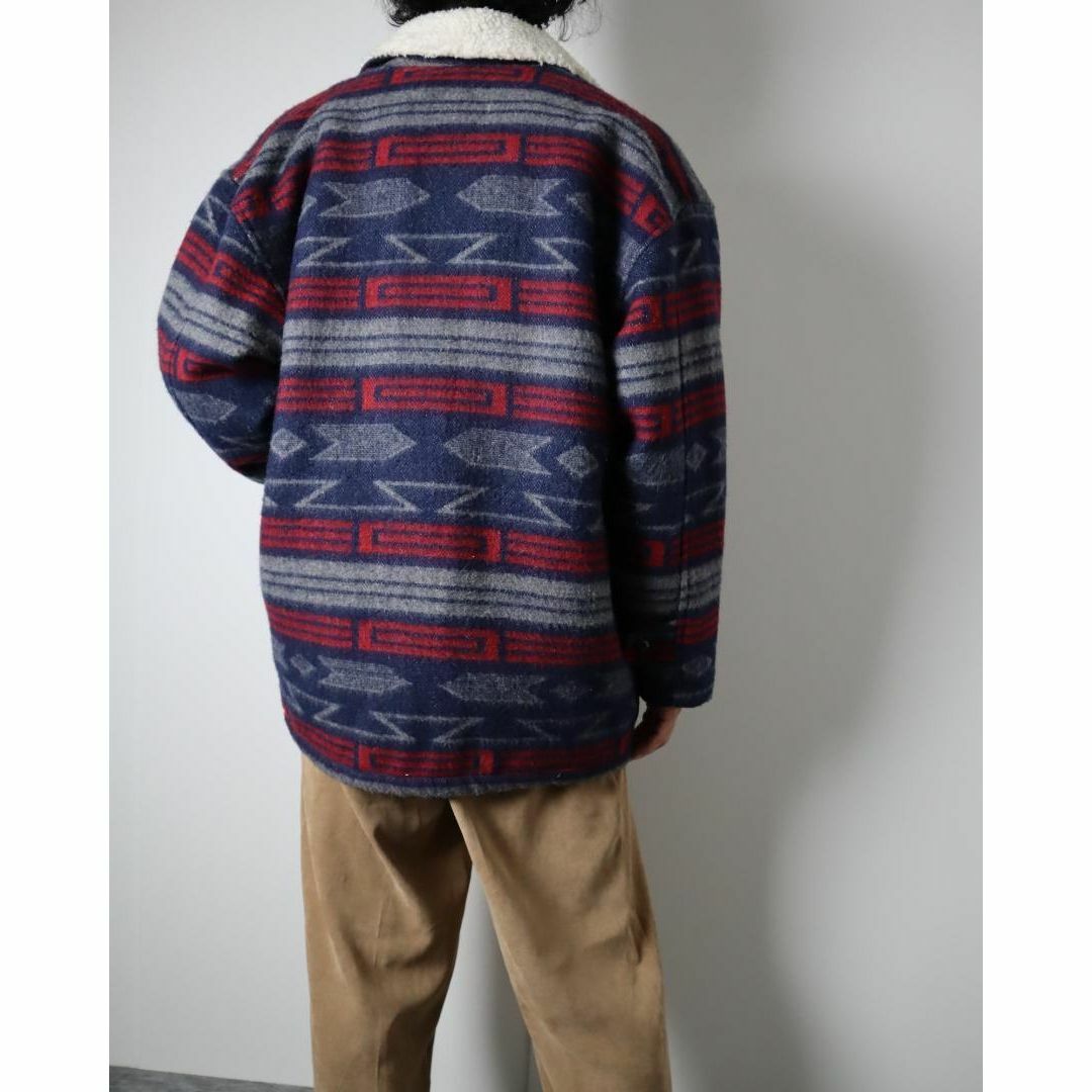 【vintage】オルテガ調 ウール ボア カバーオール ハンティングジャケット 【vintage】オルテガ調 ウール ボア カバーオール ハンティングジャケット