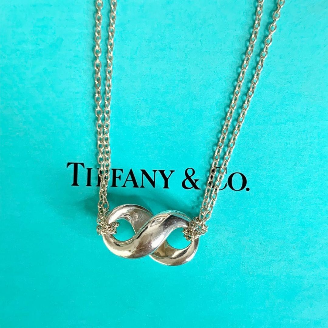 良品 TIFFANY&Co. ティファニー インフィニティ ネックレス 2連 | フリマアプリ ラクマ