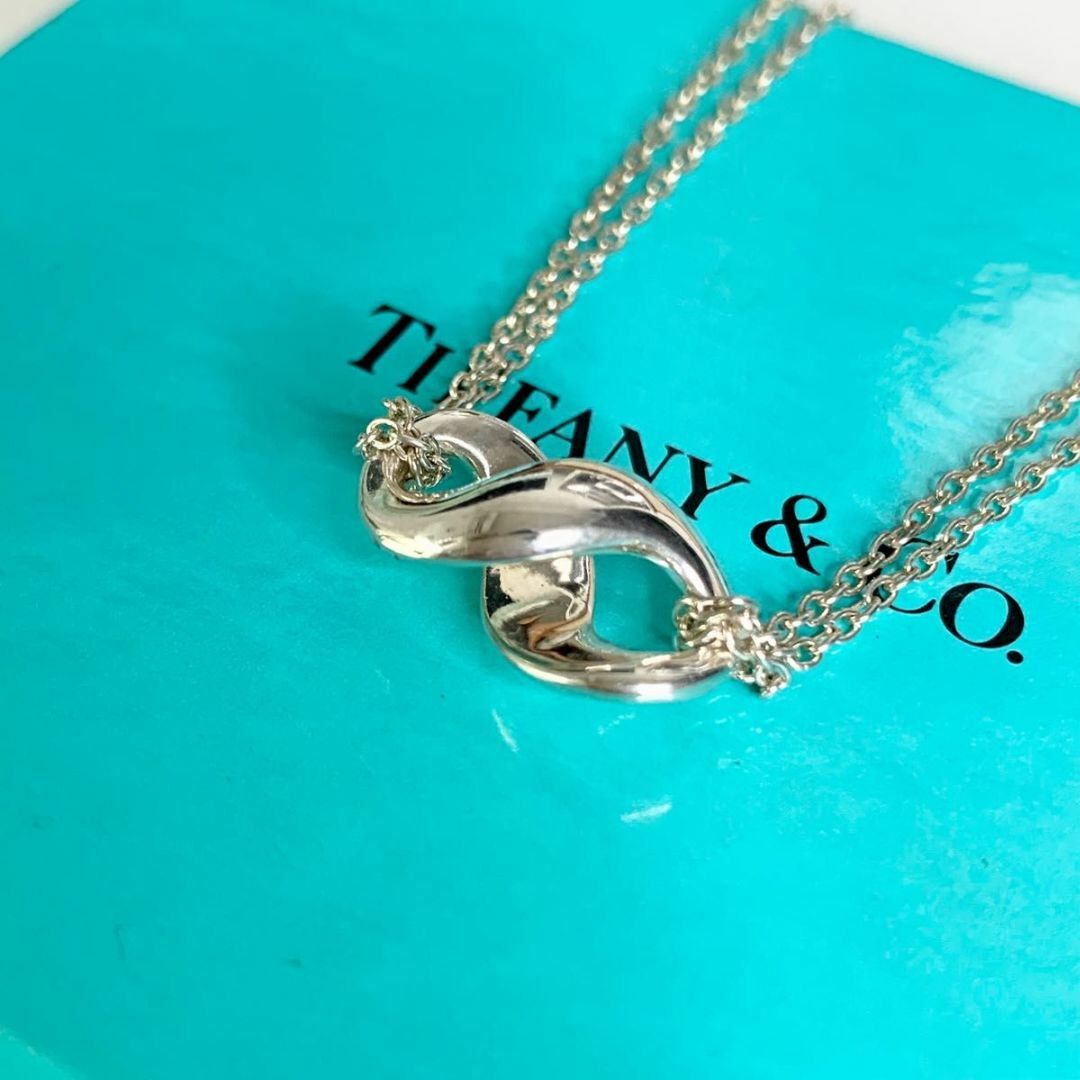 良品 TIFFANY&Co. ティファニー インフィニティ ネックレス 2連