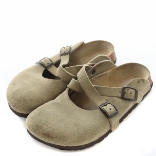 ビルケンシュトック(BIRKENSTOCK)のビルケンシュトック サンダル ボストン ラウンドトゥ スエード 23cm 緑(サンダル)