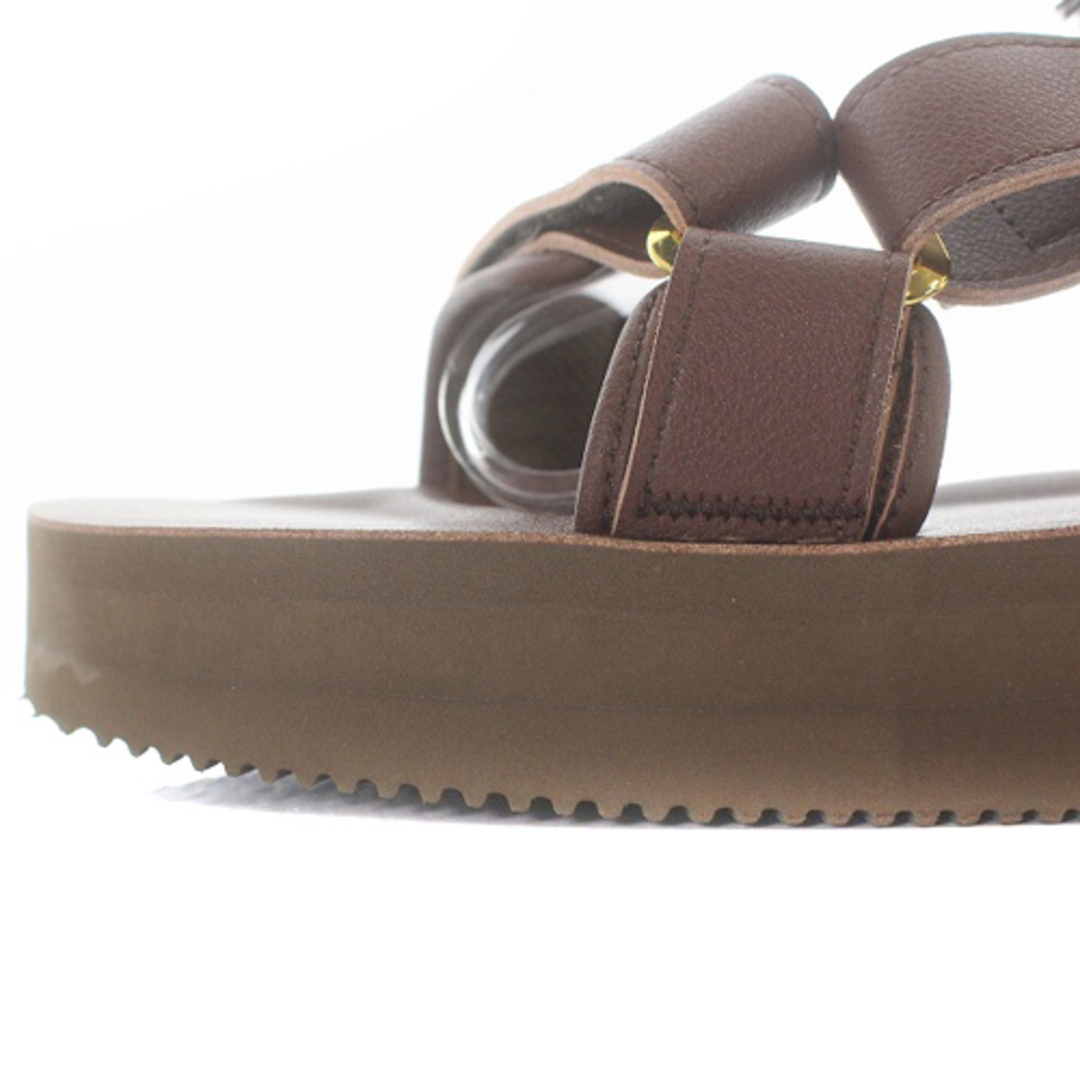 suicoke(スイコック)のスイコック ストラップサンダル 厚底 25cm 茶色 レディースの靴/シューズ(サンダル)の商品写真
