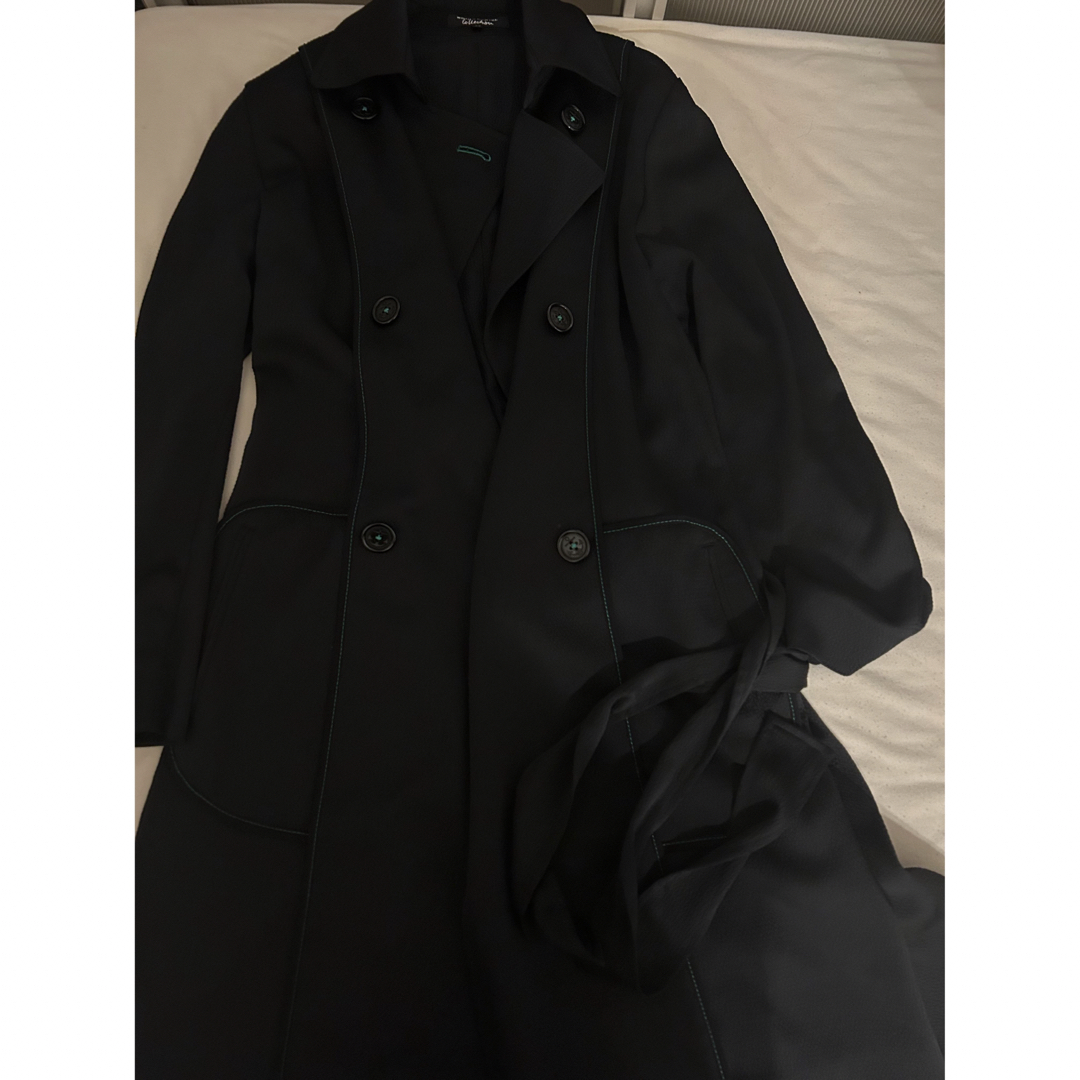 SONIA RYKIEL(ソニアリキエル)のソニアリキエル　トレンチコート　ブラック レディースのジャケット/アウター(トレンチコート)の商品写真