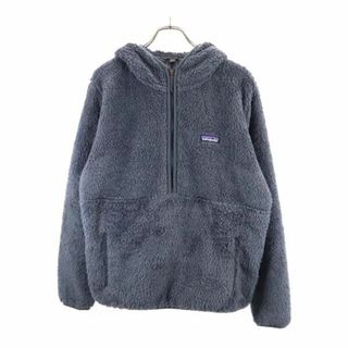 パタゴニア(patagonia)のパタゴニア アウトドア ハーフジップ フリース L グレー patagonia プルオーバー ロゴ刺繍 メンズ 【中古】  【231022】(ダッフルコート)