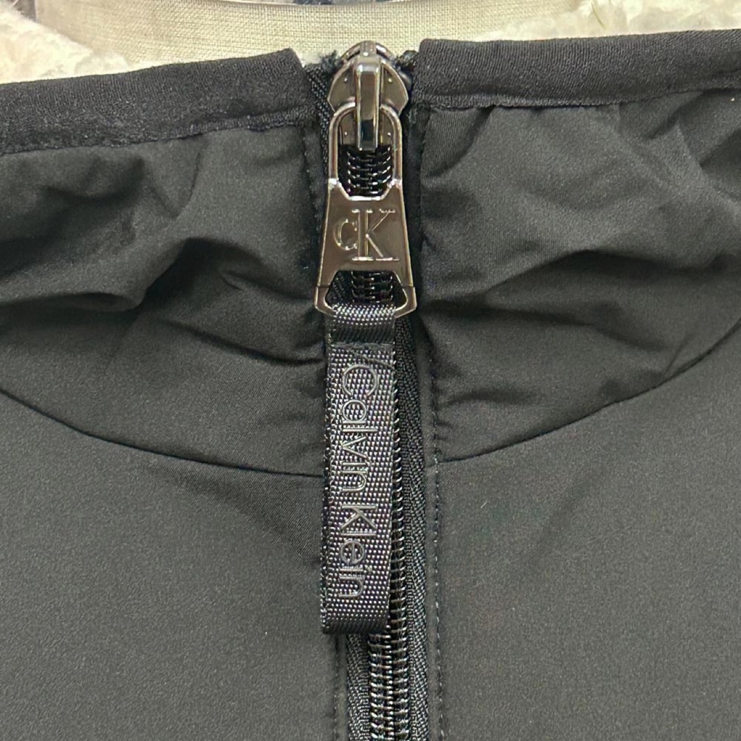 新品 カルバンクライン 裏ボア中綿メンズ ダウンジャケット ブラック Sサイズ
