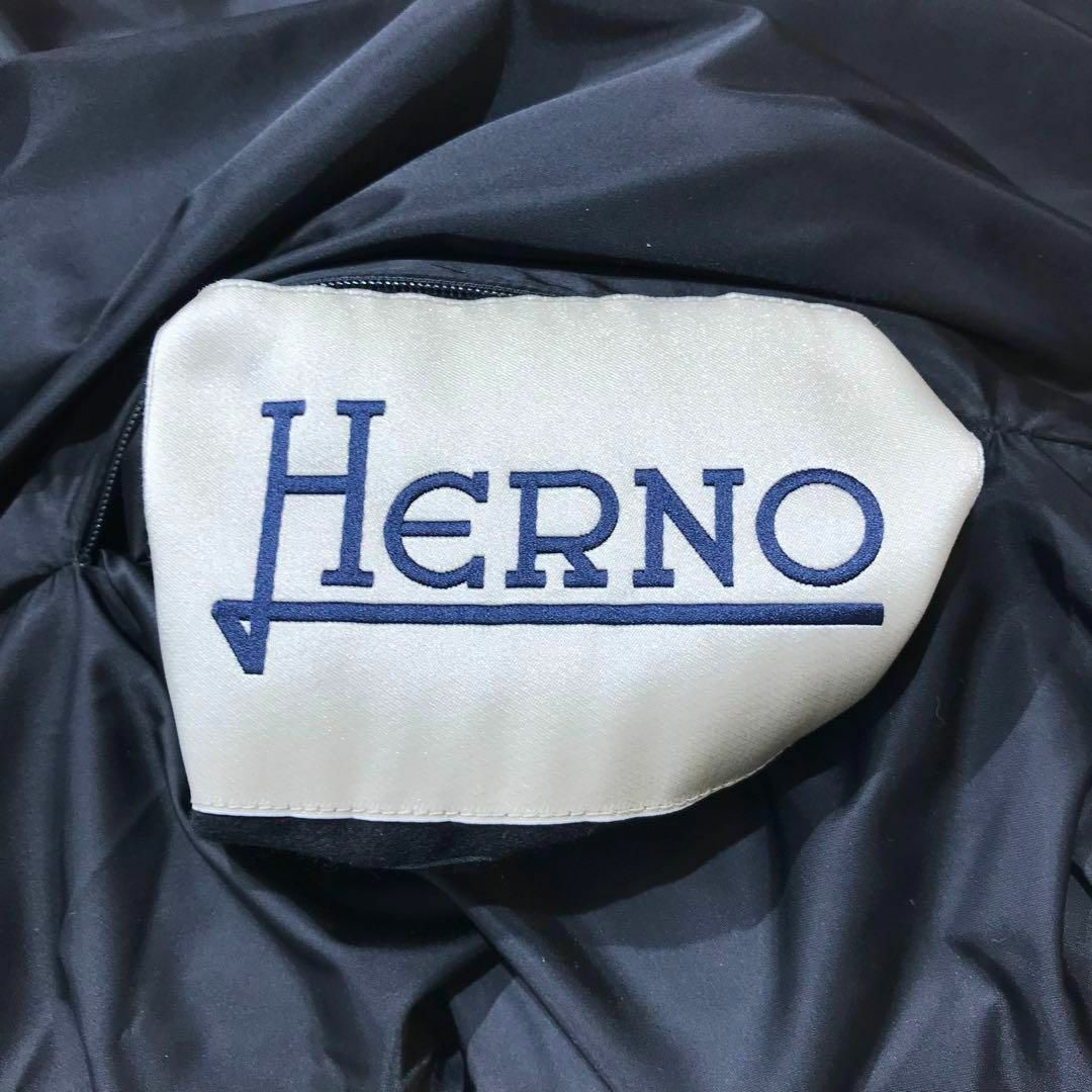 【未使用級】HERNO ヘルノ リバーシブル ダウンコート ブラック ベージュ 8