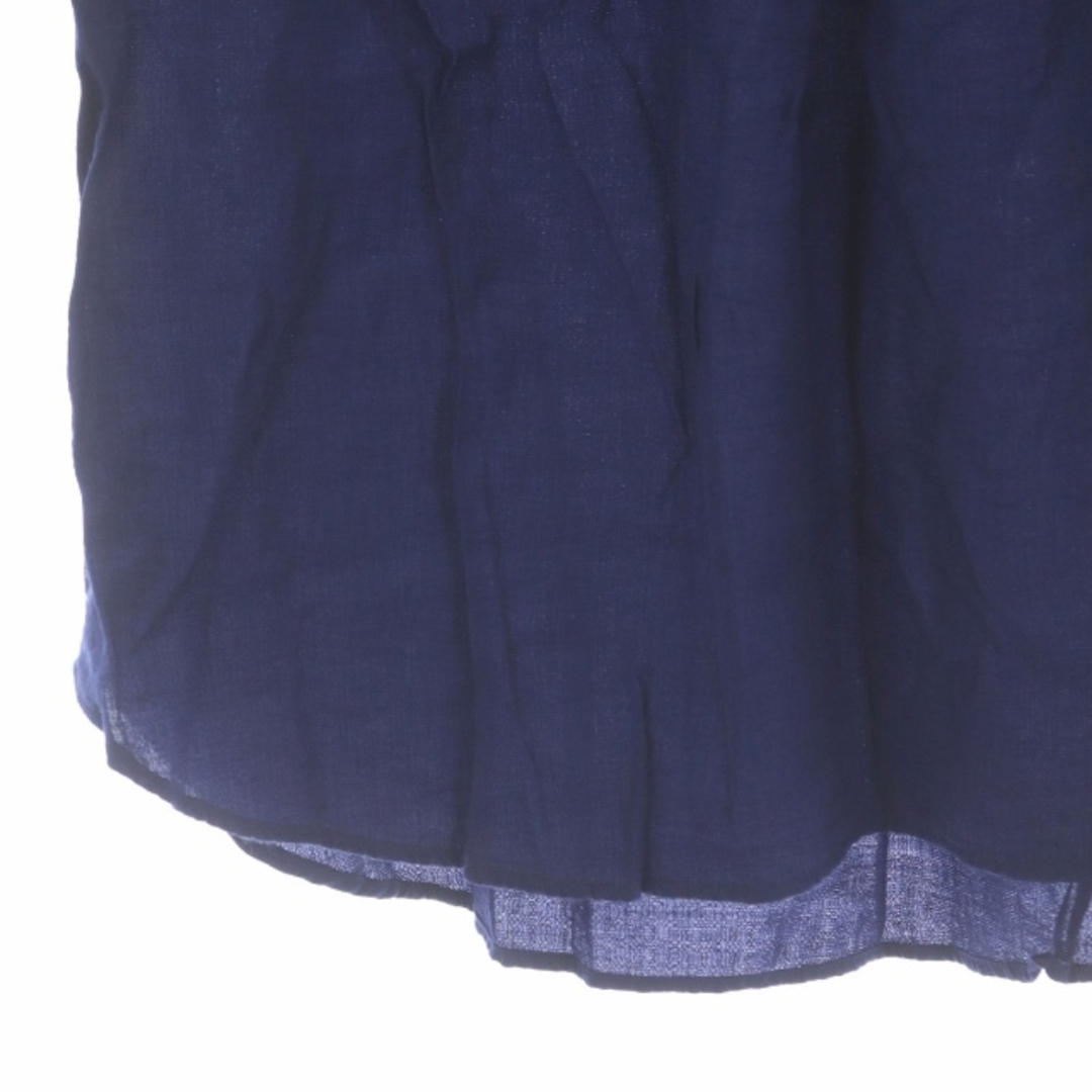 NOLLEY'S(ノーリーズ)のノーリーズ 23SS ジュピターフレアースリーブギャザーブラウス 半袖 紺 レディースのトップス(シャツ/ブラウス(半袖/袖なし))の商品写真