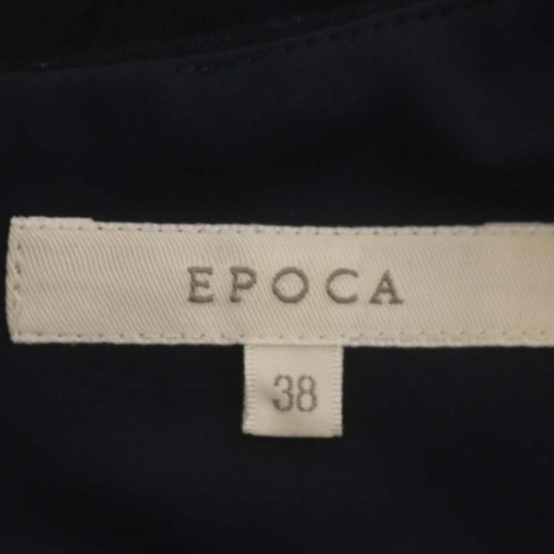 EPOCA(エポカ)のエポカ 半袖ワンピース ロング ミモレ丈 半袖 ウール 38 ダークネイビー レディースのワンピース(ロングワンピース/マキシワンピース)の商品写真