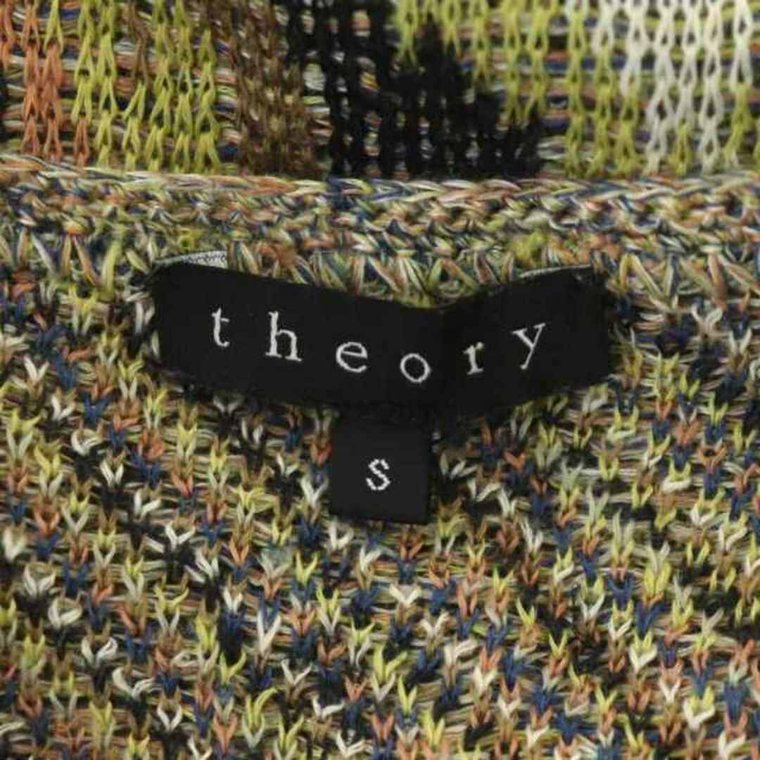 theory(セオリー)のセオリー ニットワンピース チュニック ミニ ノースリーブ S マルチカラー レディースのワンピース(ミニワンピース)の商品写真