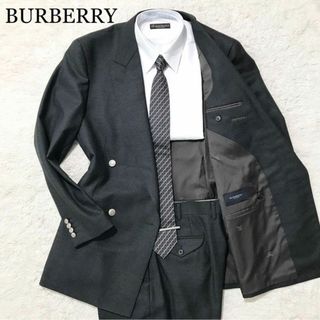 バーバリー(BURBERRY)の【未使用級☆XL】バーバリーロンドン スーツ 銀ボタン シャドーホース AB7(セットアップ)