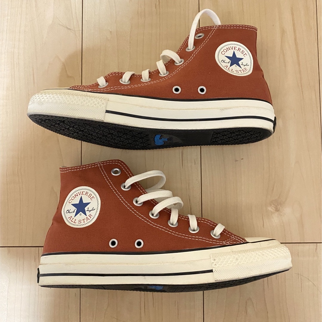 CONVERSE - コンバース ハイカット オレンジ 24.5センチの通販 by ひな