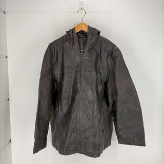 USED(ユーズドフルギ) レザーフーデッドジップアップブルゾン メンズ