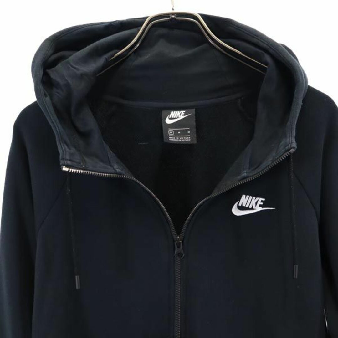 ナイキ スウェット ジップパーカー M ブラック NIKE 長袖 レディース 【中古】 【231022】