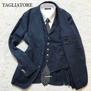 TAGLIATORE - 新品【タリアトーレ】SUPER130's ストライプ 2Bスーツ 茶