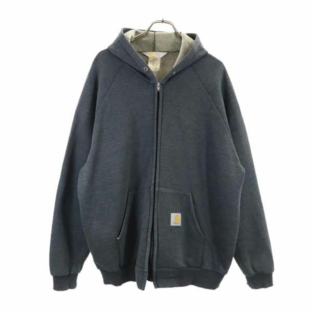 カーハート ジップパーカー グレー Carhartt 裏起毛 メンズ 【中古】 【231022】 | フリマアプリ ラクマ